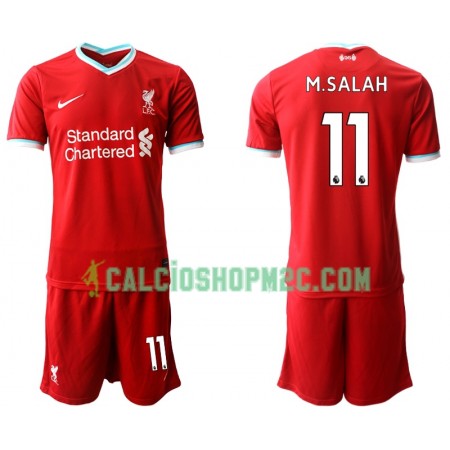 Liverpool Mohamed Salah 11 Bambino Maglia Prima 2020/2021 Manica Corta (+ Pantaloncini)